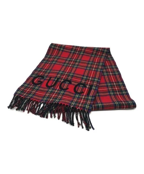 Foulard GUCCI logo à carreaux tartan