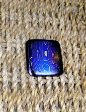 "SO SO MO" Handmade Damascus Steel BALL MARKER by Dave Curry Hand Torch MULTI