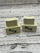 2 Piece Tim Mee Army CP201 1:32nd Scale Plastic Army Crates Accessories