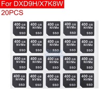 20PCS 400GB NVME SSD DXD9H X7K8W Tray Caddy Adhesive Stickers Labels