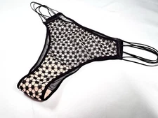 VICTORIA’S SECRET LUXE LINGERIE Starburst Tanga Panty-S,  L, XL