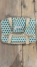 INSULATED Food CARRIER Tan Teal Casserole Soft TOTE Hot Cold Food Storage New
