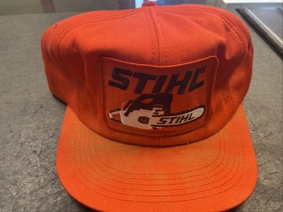 Vintage STIHL Chain Saws K Products Mesh SnapBack Patch Trucker Hat Cap Distress