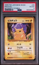 Pikachu Pokemon Base Set No rarity 1st Edition 1996 Japanese 025 PSA 4