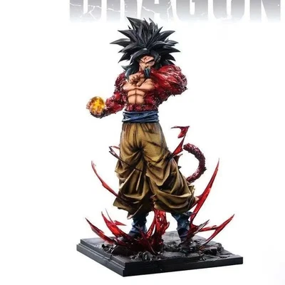 Figurine Son Goku SSJ4 Dragon Ball GT 34 cm Statue PVC Mains Interchangeables - Photo 1/4