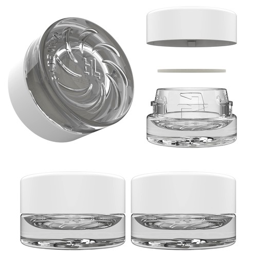 5ml Supercell Clear Glass Thick Child Resistant Containers – Concentrate Stor...