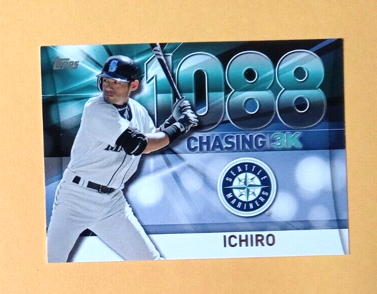 MLB イチロー 2016 TOPPS NOW 3000本安打　記念 カード topps 2016 イチロー 3000本安打記念野球カード - メルカリ