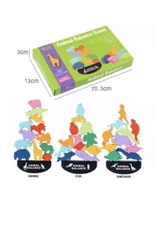 Baby Toys Educational Balance Toy Animal Wood Stacking Tower Game