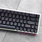 Double Shot Keycaps Set Black 115 keys Ball Shape for MX Mechanical Keyboards