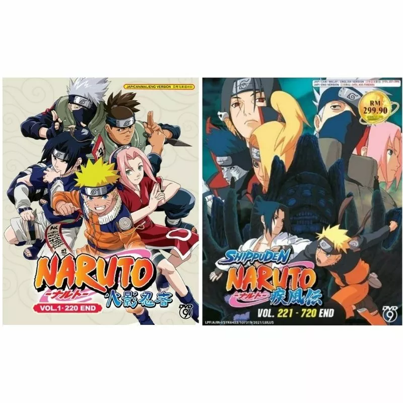 ENGLISH DUBBED Version Naruto Shippuden Complete Anime TV Series DVD(1-720  EPS)