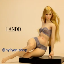 UANDD 1/6 No Finger Bone Seamless Small Bust Strong Leg Body 12" Female Figure