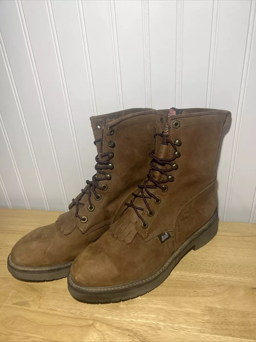 Justin work boots lace hotsell up