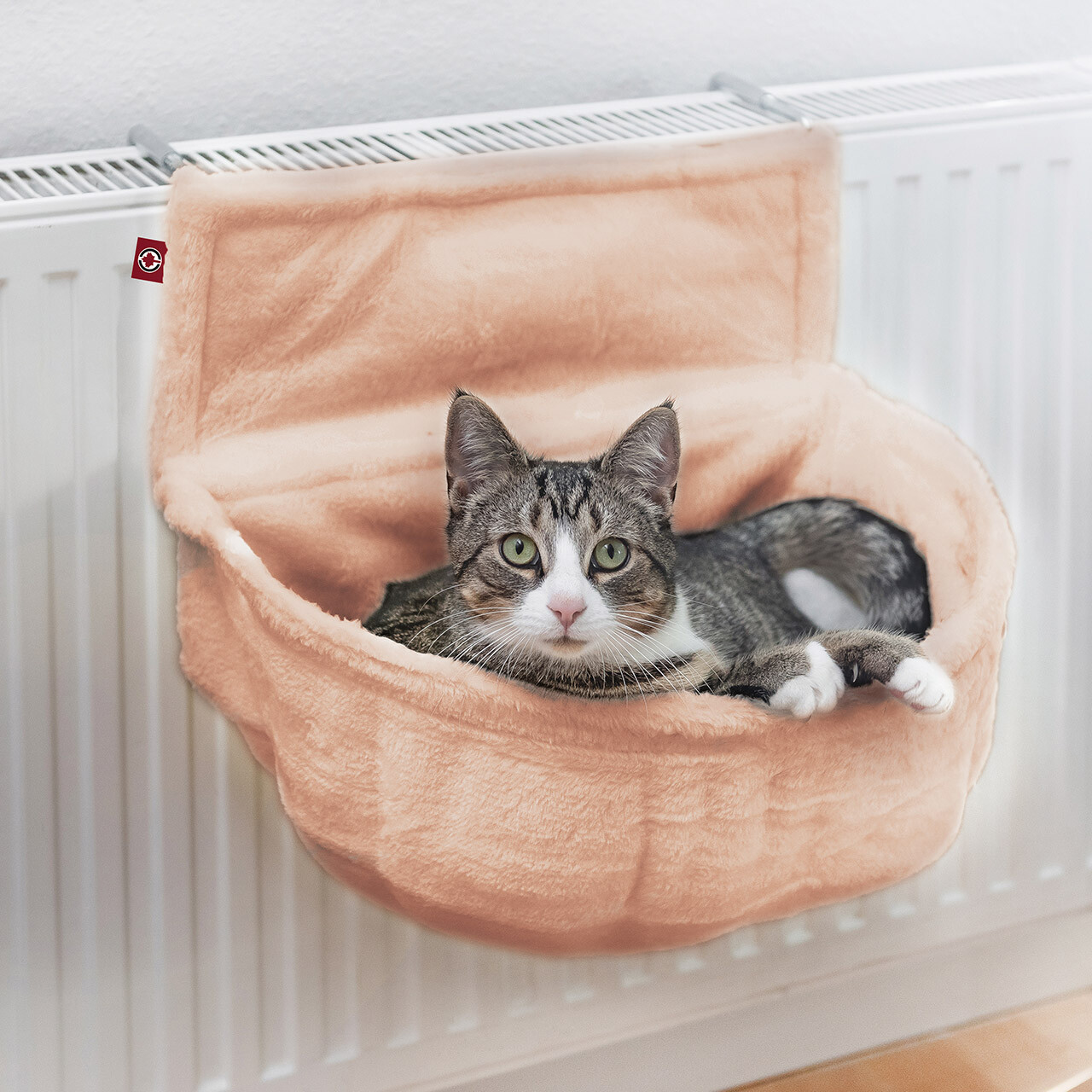 Heizkörper Liege Katzenbett Kuschelsack für Katzen 47x35x42cm Liegemulde Bett