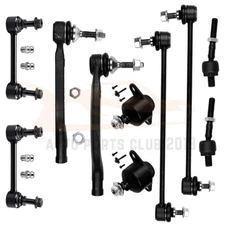 10Pcs Lower Ball Joints Steering Sway Bar Tie Rod Fits 2001-07 Volvo S60 S80 V70