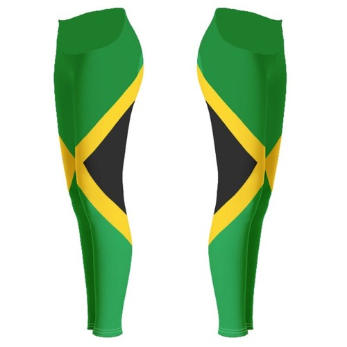Jamaican Flag Jamaica Caribbean Womens Patterned Leggings - Picture 2 of 2