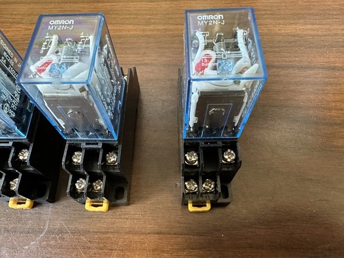 (4) OMRON Relay MY2NJ AC110/120VAC & Base PYF08A Replacement - Picture 6 of 9