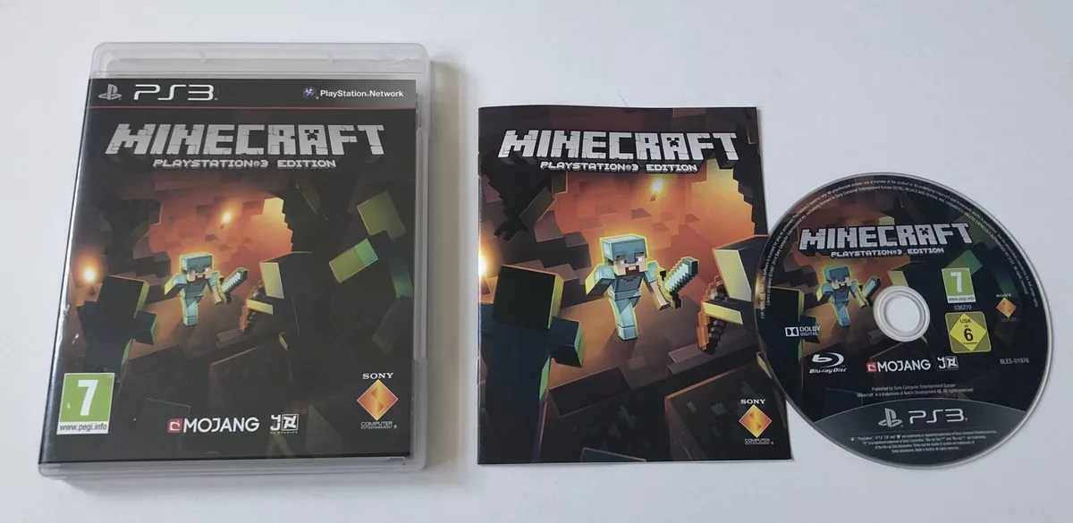 PS3 Minecraft Playstation 3 Edition Video Game Disc by Mojang