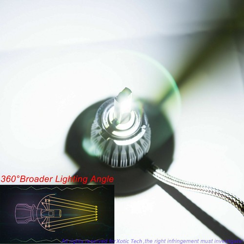 For GMC Sierra 1500 2500 3500 2007-2014 LED Headlights High Low + Fog Light Bulb - Picture 8 of 12