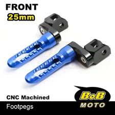 Billet BOB Front Foot Pegs 2.5cm Adjustable For Suzuki RF 900R 94-99 98 97 96