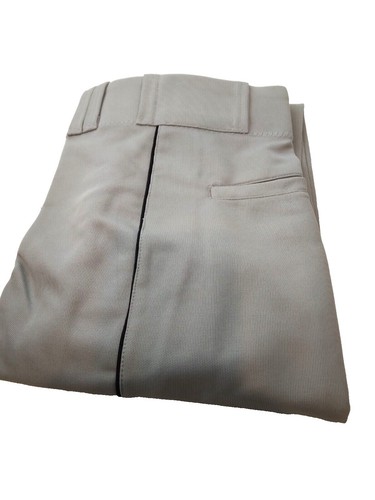 Pantalon Baseball Teamwork Athletic – Gris à Passepoil Bleu Royal, Taille XL (40-44)