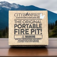 City Bonfire Outdoor Portable Fire Pit Mini Fire Pit Made In USA NEW .