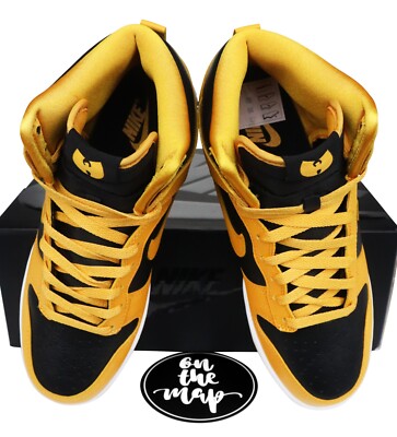 Nike Dunk High Wu-Tang Clan Yellow Black UK 4 5 6 7 8 10 11 US