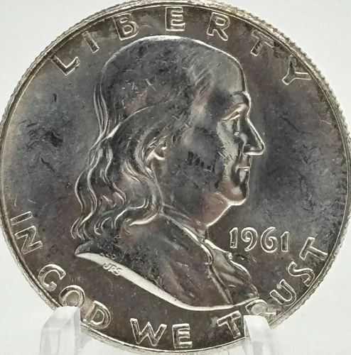 1961-P 50C  Franklin Half Dollar FBL Brilliant Uncirculated Silver #11340