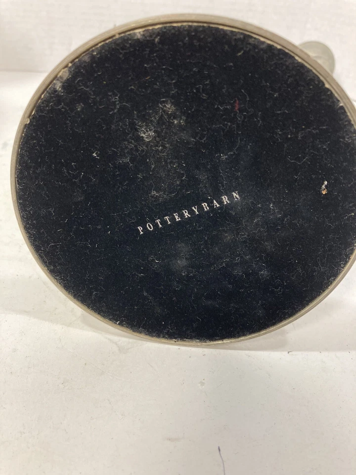 "Par de candelabros Pottery Barn (2) tres velas 14,5"" acabado de peltre candelabro" Foto 4 de 4