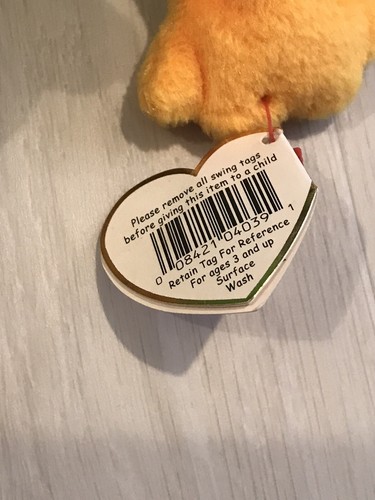 Rana ""Smoochy"" TY Beanie Baby - 1997 errores de etiqueta - Imagen 3 de 7
