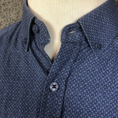 Steel & Jelly L Men's Long Sleeve Button Front Casual Shirt Flip Cuff EUC - Picture 7 of 8
