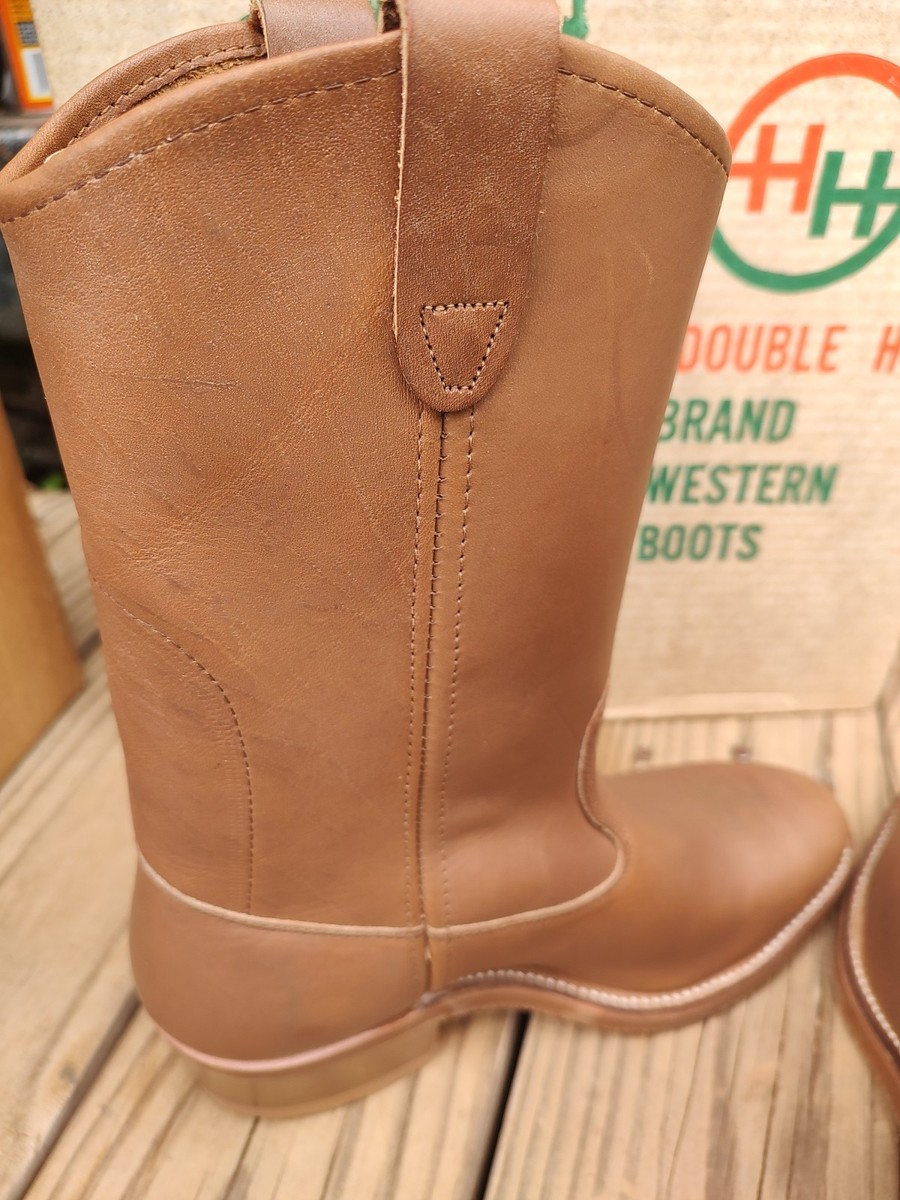 Vintage NOS Double H 7 EE Men's 2655 USA Steel Toe Western