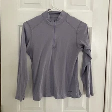 Patagonia Capilene Quarter Zip Base Layer Size Small Lavender