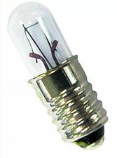 Set 5 Stück  7 Volt, E10, 0,3 Amper Glühbir...