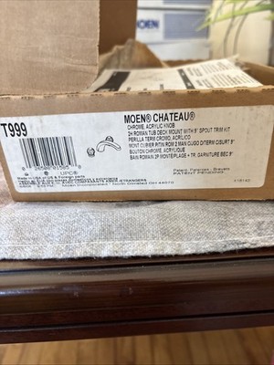 Moen T999 Chateau Chrome Two-Handle Low Arc Roman Tub Faucet Z7
