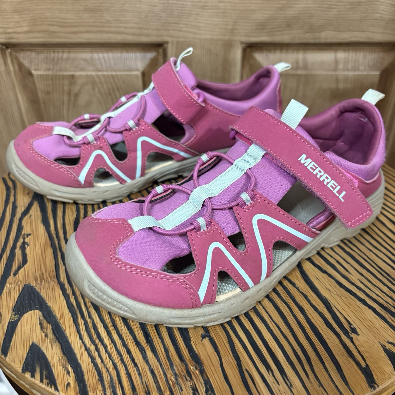 Merrell Sandalo Bambini Hydro Explorer Unisex Rosa Taglia 5 Escursionismo LEGGI