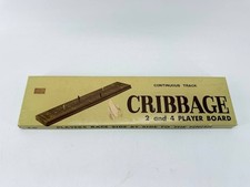 Vintage Continuous Track Cribbage Board 2  4 Player Willis Import B-28