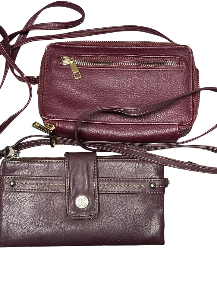 Mujer Cartera Cartera Porta Identificación Mezcla Lote De 9 Cremallera Búho Púrpura Muñequera Tarjeta De Crédito Foto 3 de 4