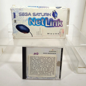 Genuine Sega Saturn Netlink Mouse MK-1545 and Custom Web Browser Ver 2 Vintage