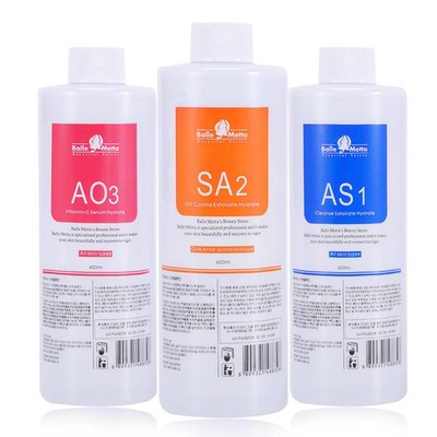 Hydra Skin Care Set - 3x400ML Aqua Peel Lösung für Gesichtsbehandlung