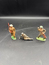 Vintage Lead Toy Soldiers Lot of 3 WWII Era Made in USA