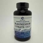 Nobi Magnesium Citrate Complex 500 MG High Absorption 120 Caps EXP 05/27 Relax