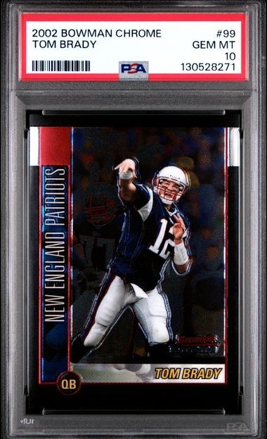 #441 - PSA 10 2002 BOWMAN CHROME #99 TOM BRADY [10/27 BRG]