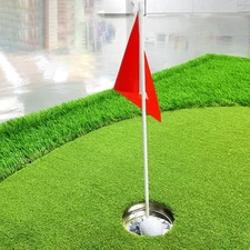 Golf Putting Cup with Flag Practice for Office Indoor Outdoor Putting Green