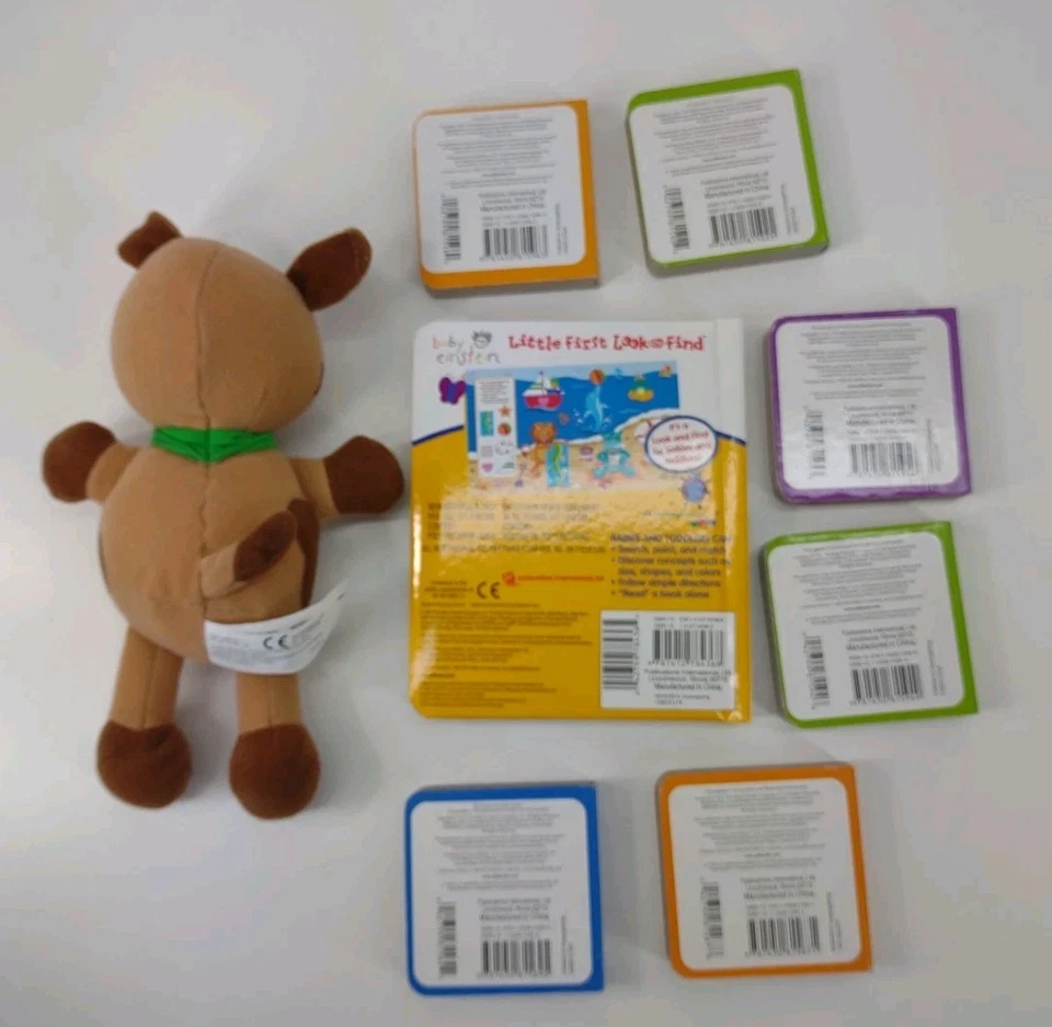 Lote de libros de tablero Baby Einstein perro peluche Disney Look & Find Let's Look Book Foto 4 de 4