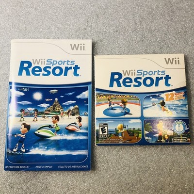 Nintendo Wii Sports Resort Disc With Cardboard Sleeve & Manual Tested Works