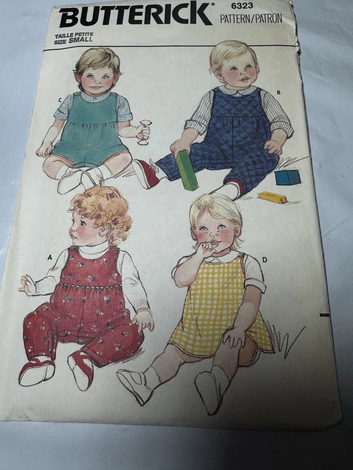 Butterick 6323 Size Small Infants' Dress Jumpsuit UNCUT;FF - Image 2 of 4