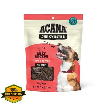 ACANA Jerky Bites Dog Treats Beef Recipe 6oz Bag