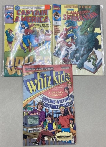 Adventures in Reading Starring the Amazing Spider-Man Captain America Drugs