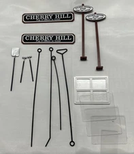 Cherry Hill and Crossing Signage, Window Assembly, Various Tools 17 Pieces