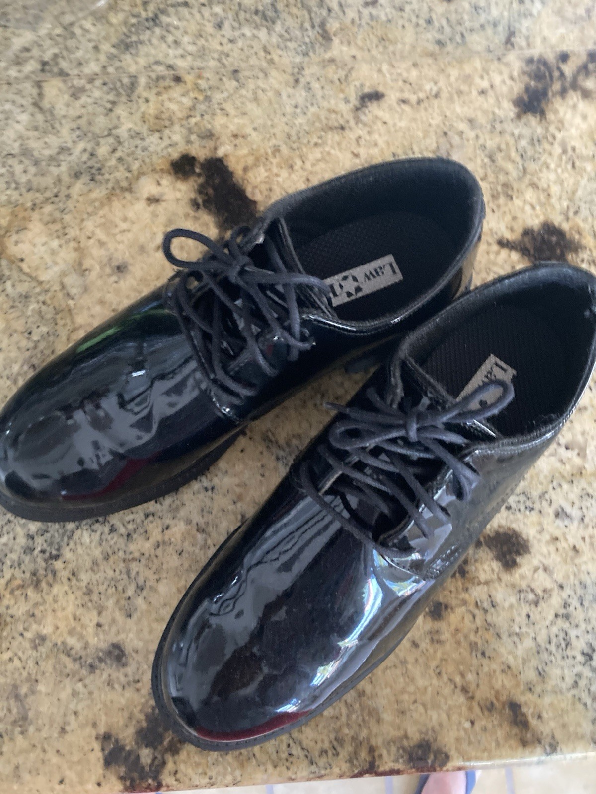 SAOLA Scarpe Oxford da uomo nere con lacci lucidi in vernice misura 9 5 provate solo legge pro